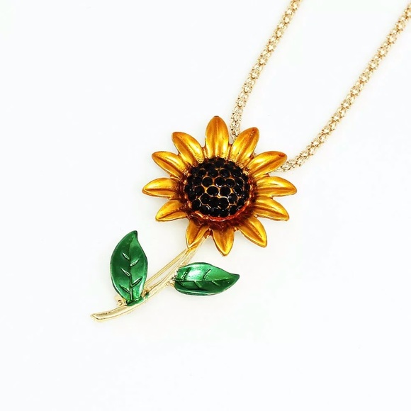 Betsey Johnson Jewelry - Betsey Johnson Sunflower 🌻 Necklace & Brooch Betsey Johnson Jewelry - Betsey Johnson Sunflower 🌻 Necklace & Brooch